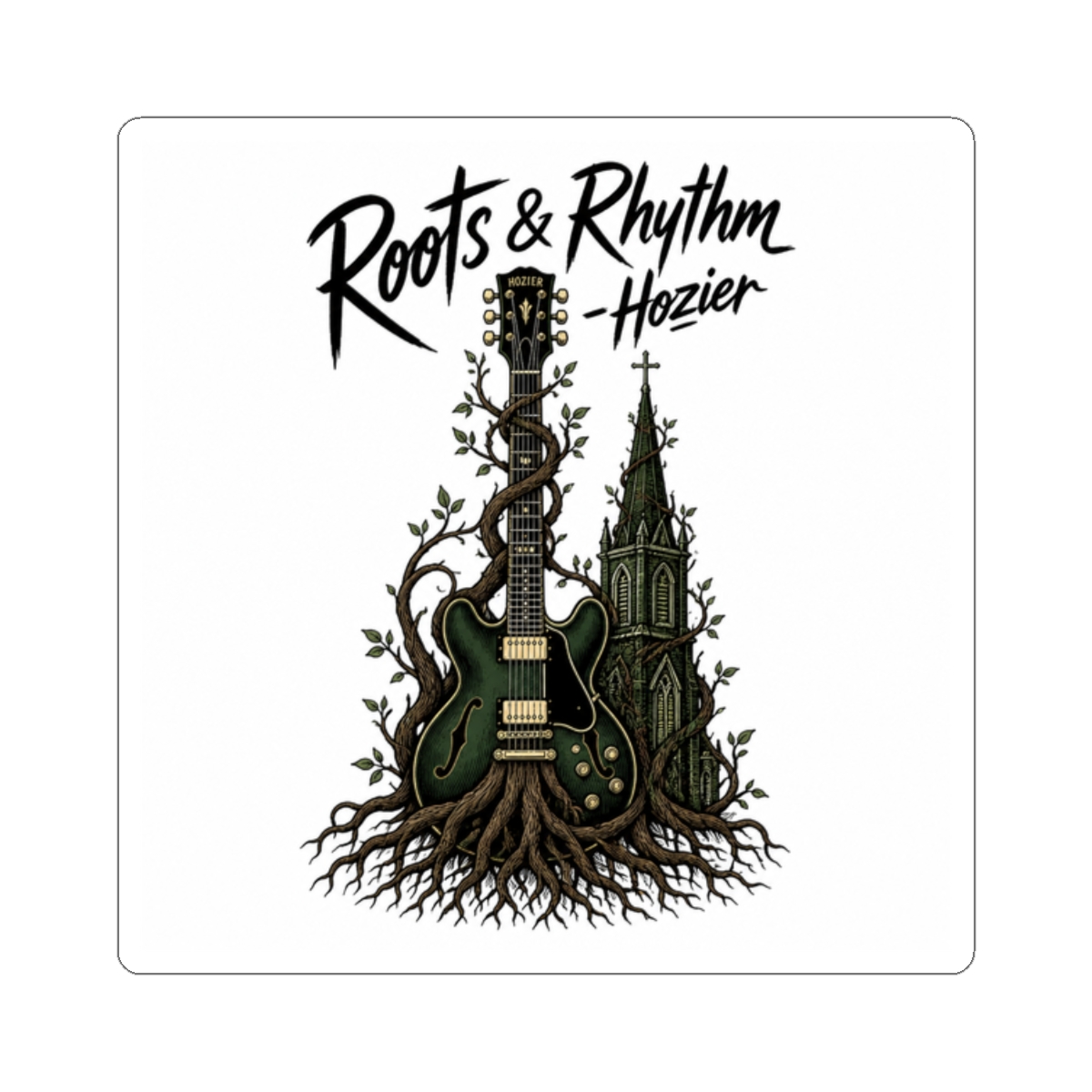 Hozier Steeple Sticker - alternate angle 1, merchandise