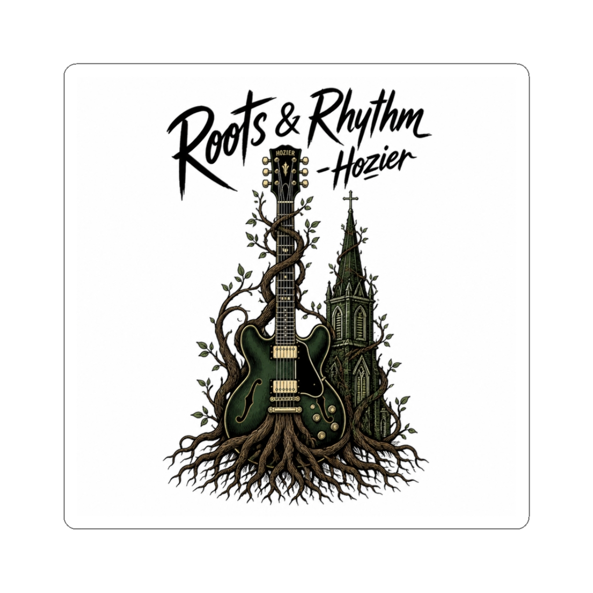 Hozier Steeple Sticker - alternate angle 3, merchandise