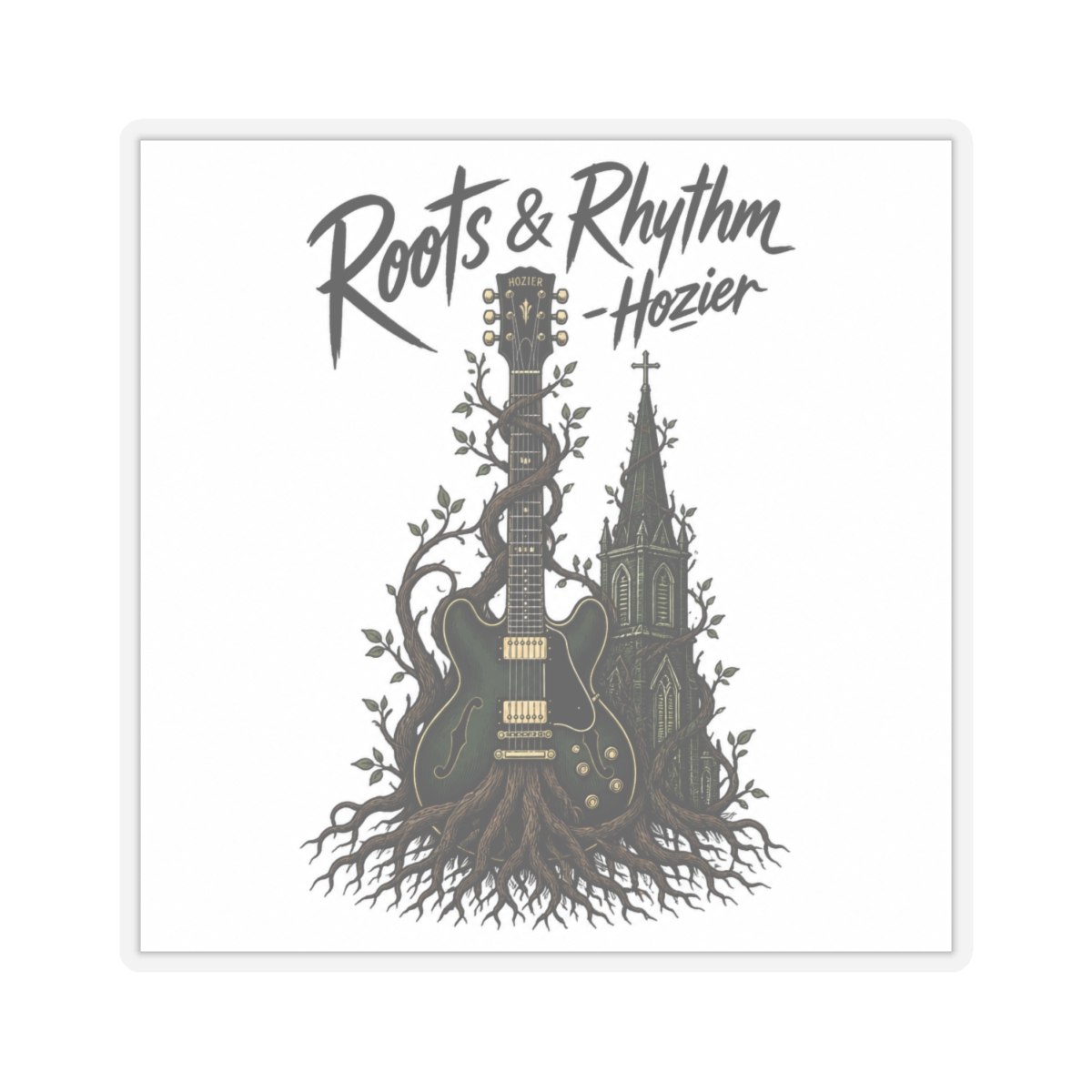 Hozier Steeple Sticker - alternate angle 3, merchandise