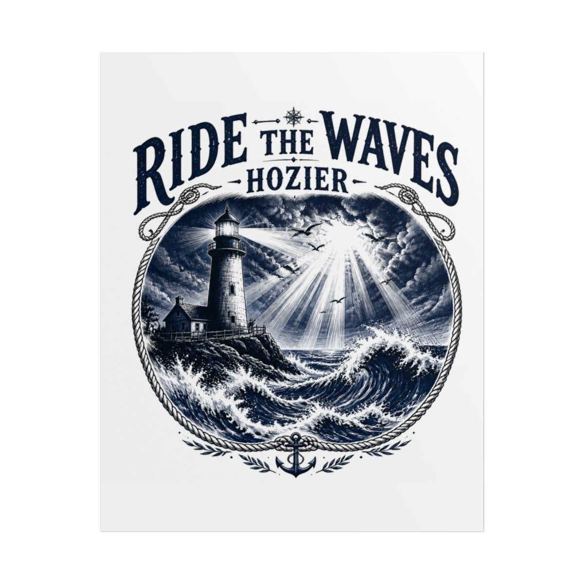 Hozier "Ride the Waves - Hozier" Poster