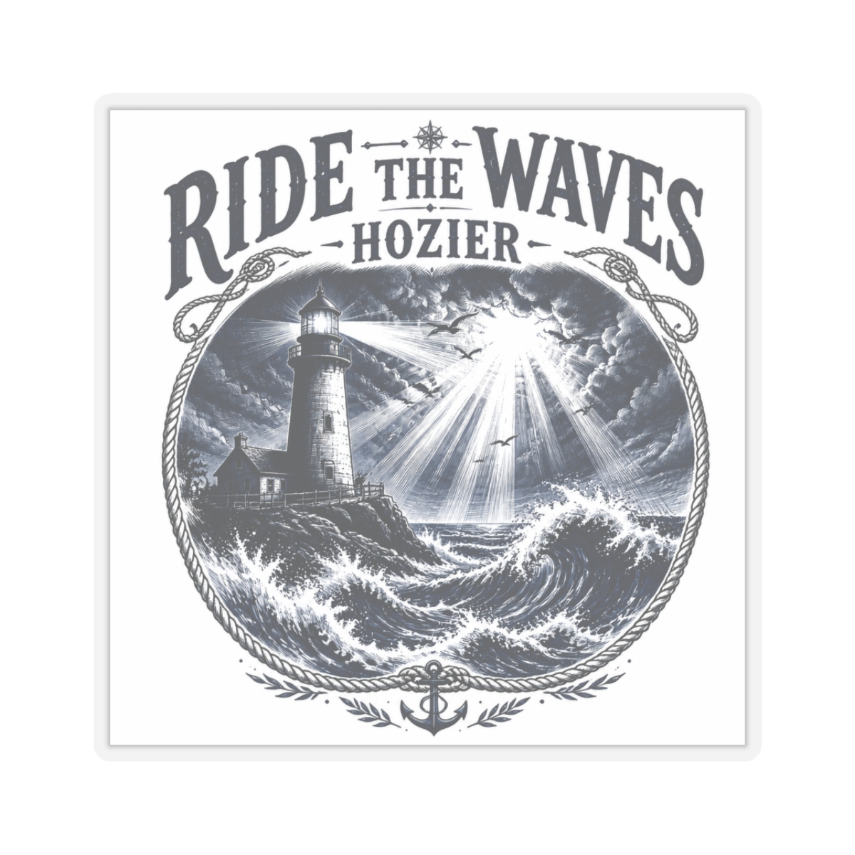 Hozier "Ride the Waves - Hozier" Sticker
