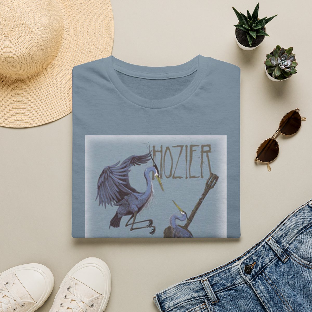 Hozier Birds Graphic T-Shirt | Band Artwork Tee | Hozier Merch