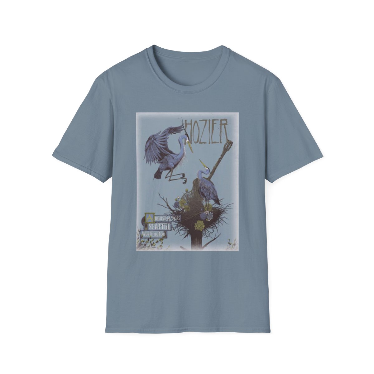 Hozier Birds Graphic T-Shirt | Band Artwork Tee | Hozier Merch