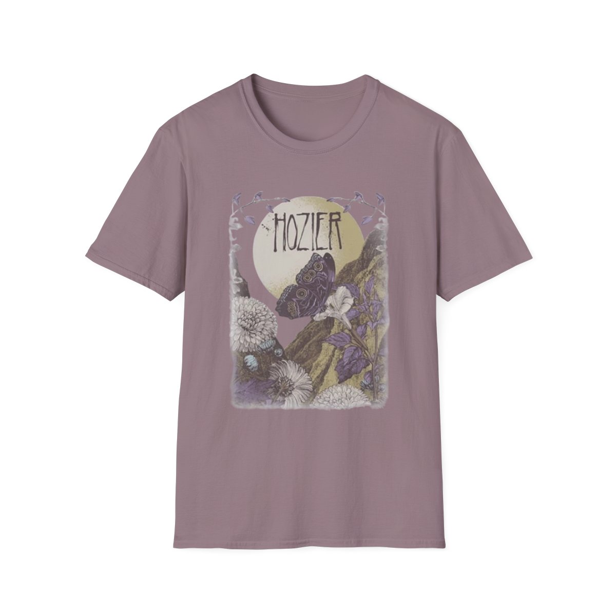 Hozier Floral Illustration T-Shirt | Band Tee, Vintage Botanical | Hozier Merch - alternate angle 4, merchandise