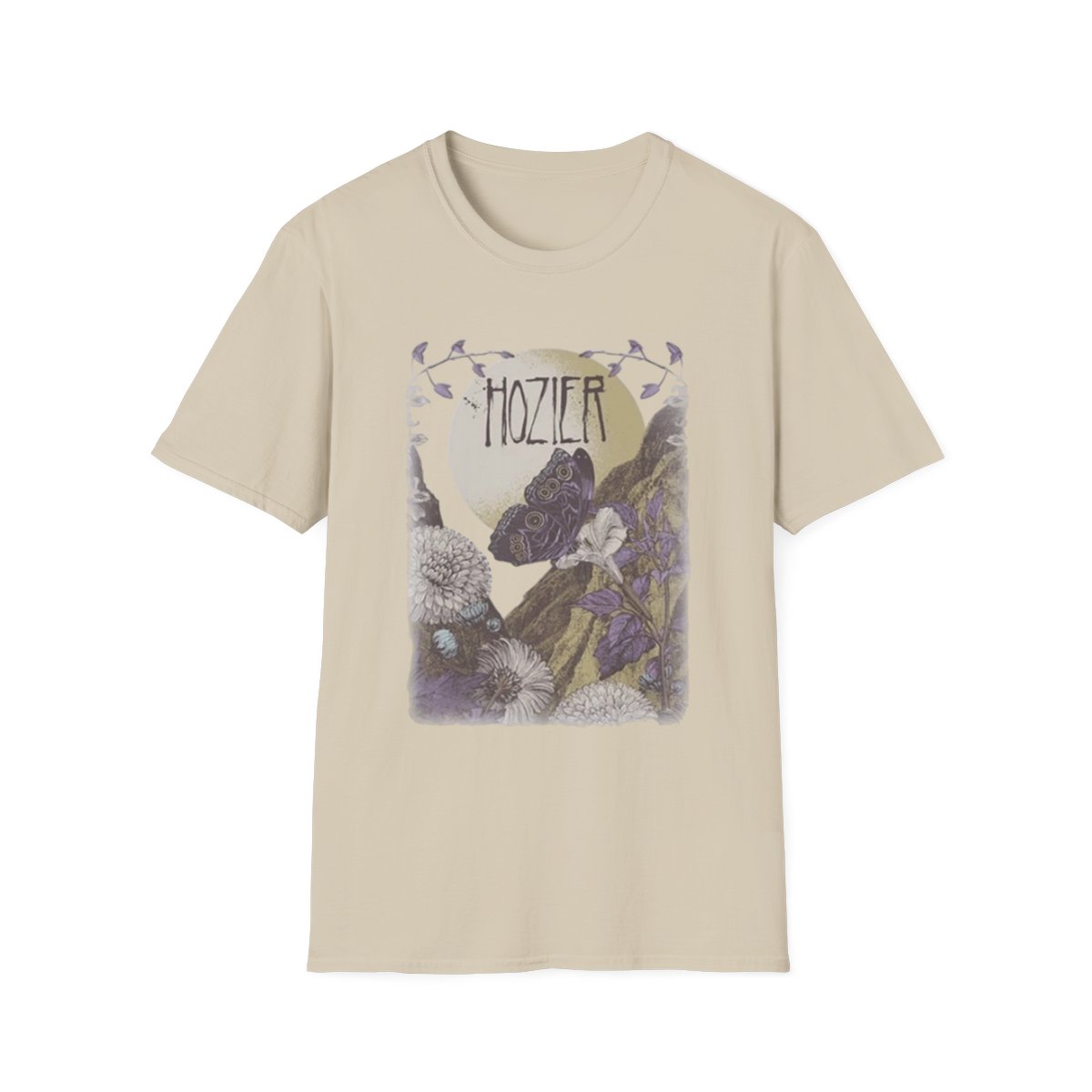 Hozier Floral Illustration T-Shirt | Band Tee, Vintage Botanical | Hozier Merch