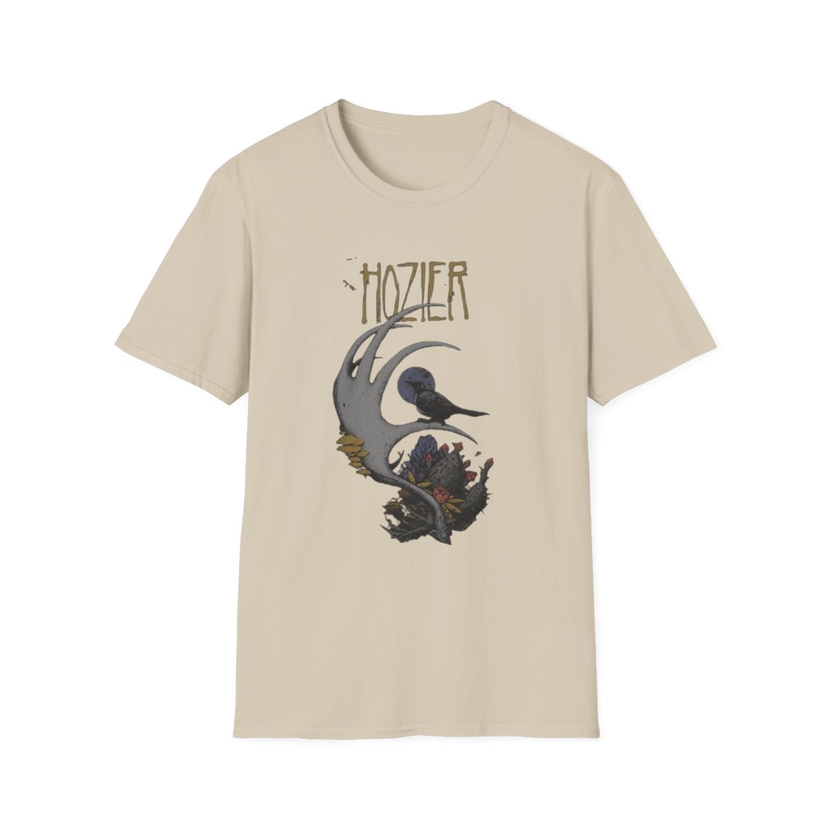 Hozier Band Artwork T-Shirt | Crow Moon Illustration | Hozier Merch - alternate angle 2, merchandise
