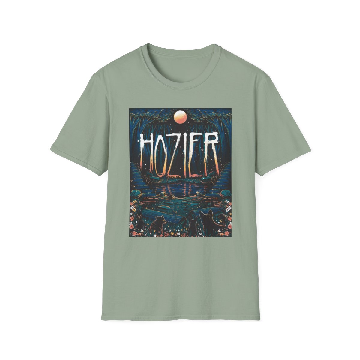 Hozier Album Art T-Shirt | Music Band Tee, Indie Folk Concert Shirt | Hozier Merch - alternate angle 3, merchandise