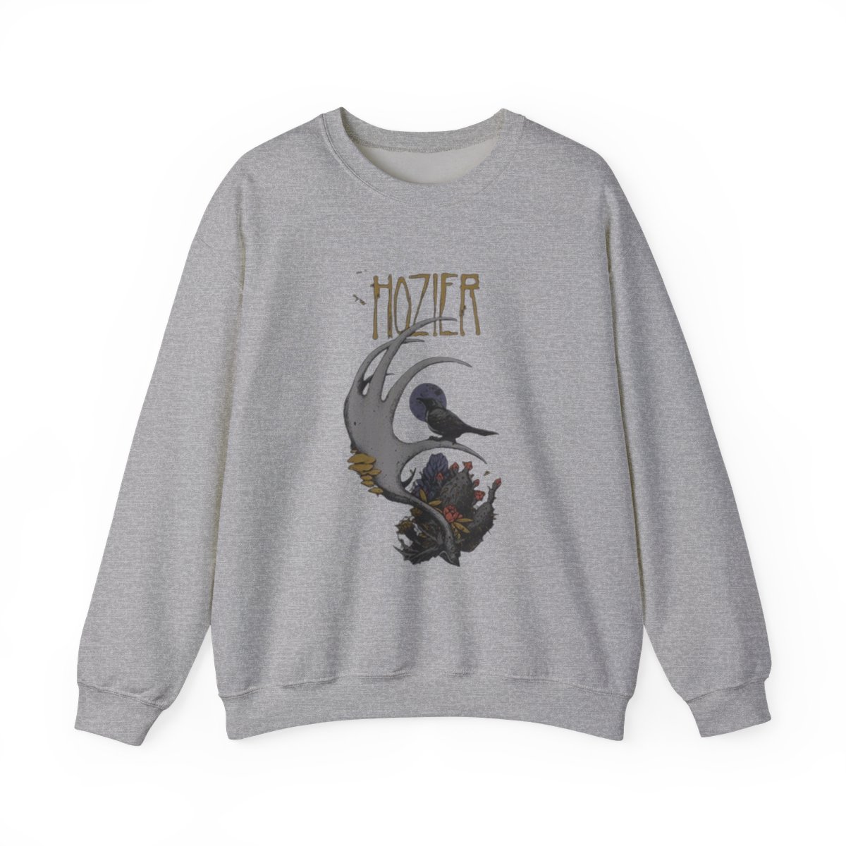 Hozier Crow Moon Sweatshirt | Music Band Art Crewneck | Hozier Merch - alternate angle 2, merchandise